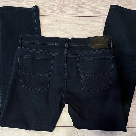 Guess Los Angeles Lincoln-Slim Straight mens jeans size 36x32 - Picture 2 of 5